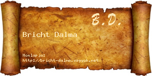 Bricht Dalma névjegykártya